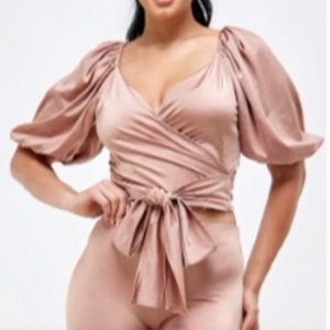 cute Satin Blouse Shirt